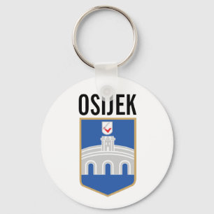 Osijek coat of arms, Croatia Key Ring