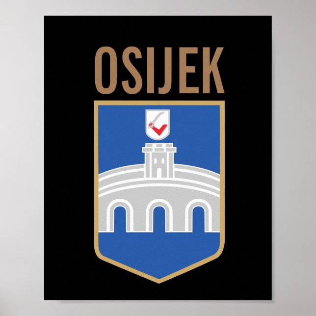 Osijek coat of arms, Croatia Poster (Front)