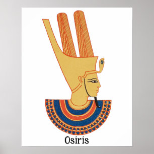Osiris Ancient Egyptian god  Poster