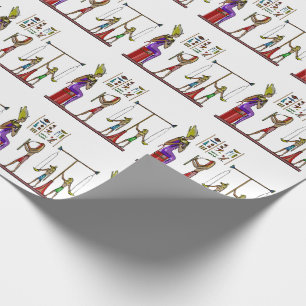Osiris Egyptian Folk Double Graphic Wrapping Paper