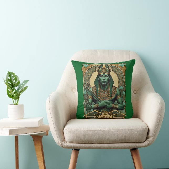 Osiris, Pharaoh-God and Divine Master of the Dead Cushion (Chair)