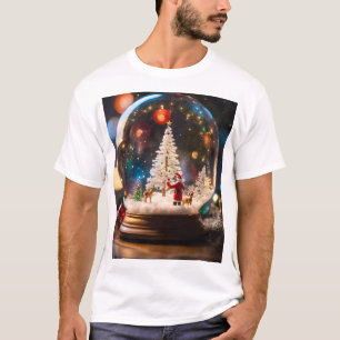 "Osita's Christmas Magic: Transparent Glass Circle T-Shirt