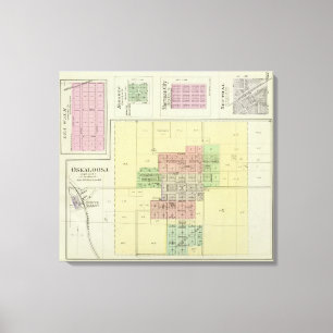 Oskaloosa, Lea Walk, and Bonanza, Kansas Canvas Print