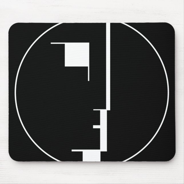 Oskar Schlemmer Bauhaus Logo Mouse Mat (Front)
