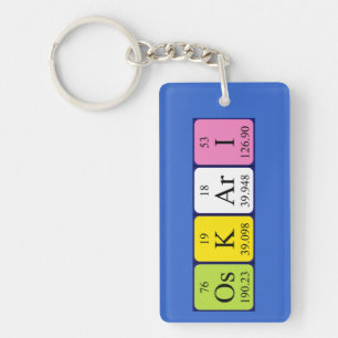 Oskari periodic table name keyring