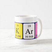 Oskari periodic table name mug (Front Right)