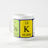 Oskari periodic table name mug (Front Left)
