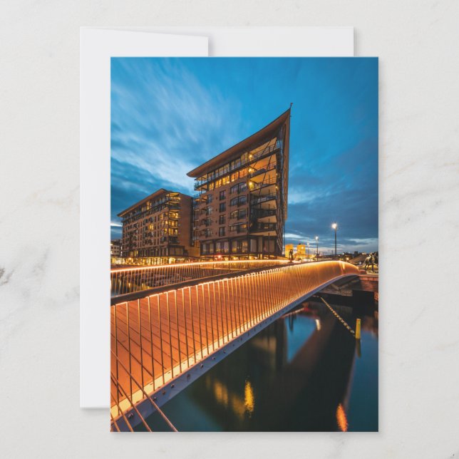 Oslo at night, Norway Card (Front)