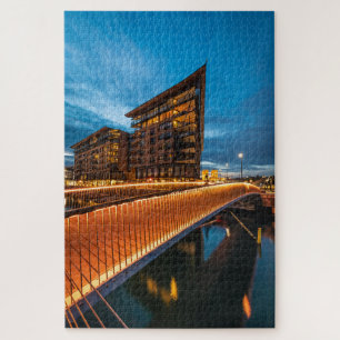 Oslo at night, Norway Jigsaw Puzzle