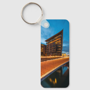 Oslo at night, Norway Key Ring