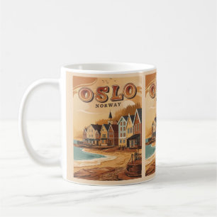 Oslo beach Norway vintage souvenirs and gifts Coffee Mug