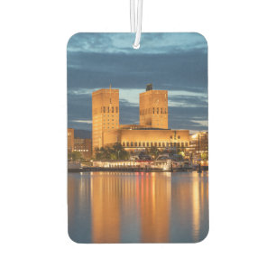 Oslo City Hall Norway Car Air Freshener