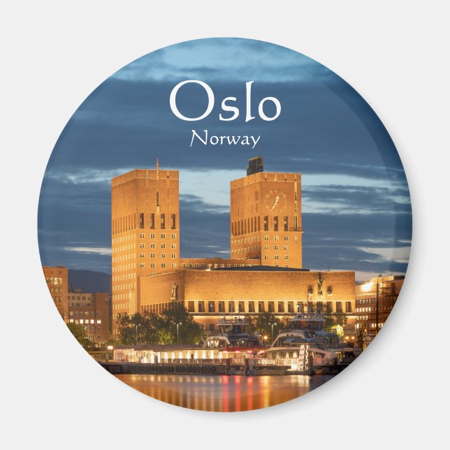 Oslo City Hall Norway Magnet (Front)