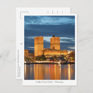 Oslo City Hall Norway Postcard
