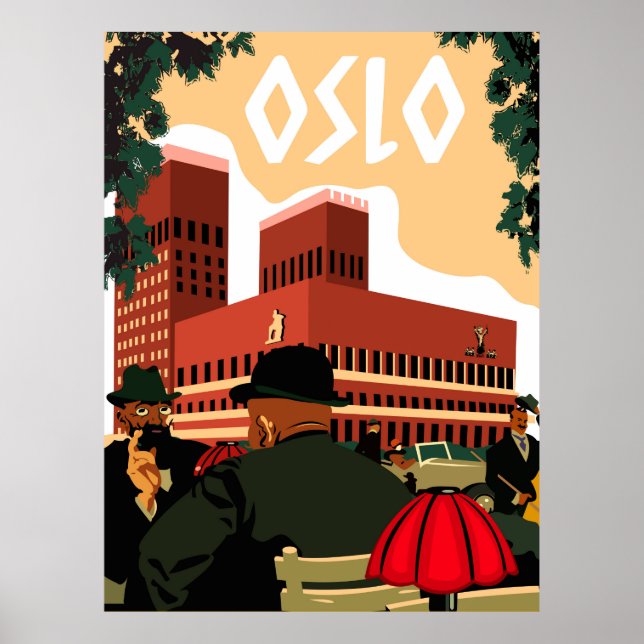 Oslo, City Hall, Norway Poster (Front)