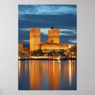 Oslo City Hall Norway Poster
