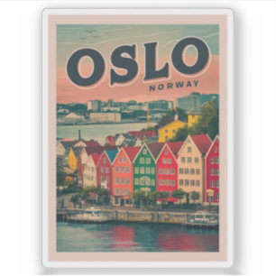 Oslo colourful houses Norway vintage and gifts