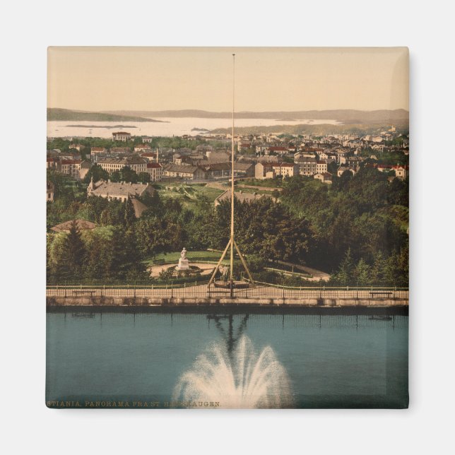 Oslo from St Hanshaugen Park, Norway Magnet (Front)