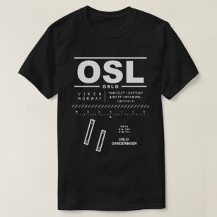 Oslo Gardermoen Airport OSL T-Shirt