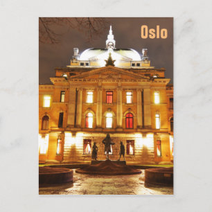 Oslo, Norway at night Postcard