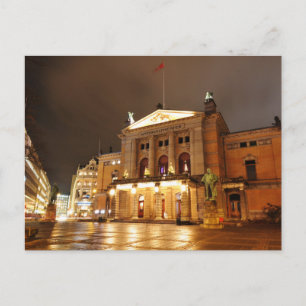 Oslo, Norway at night Postcard