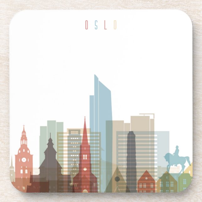 Oslo, Norway | City Skyline Coaster (Front)