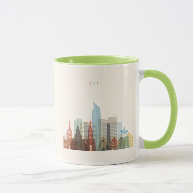 Oslo, Norway | City Skyline Mug (Right)