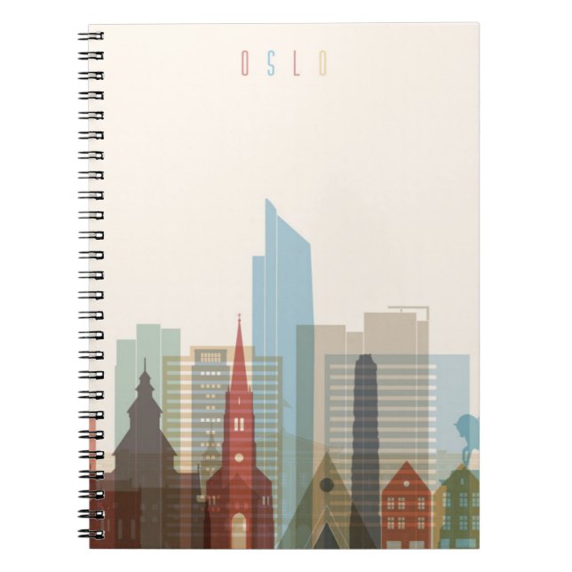 Oslo, Norway | City Skyline Notebook (Front)