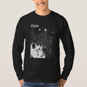 Oslo Norway Classic City Map Graphic T-Shirt