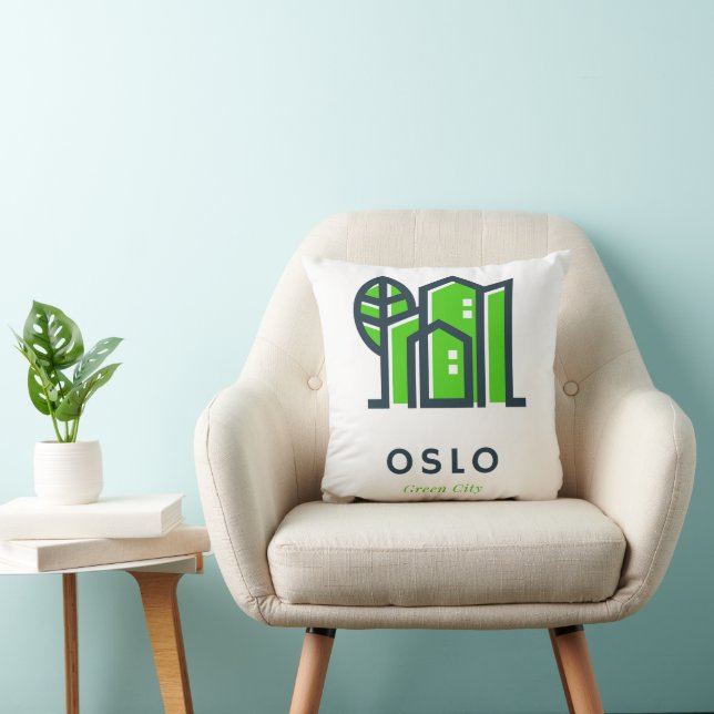 Oslo Norway Europe Sustainable Green City Cushion (Chair)