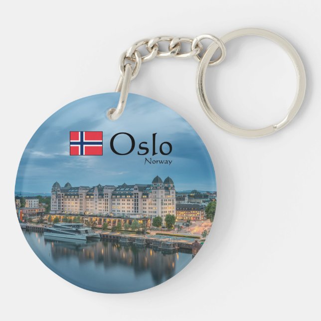 Oslo Norway Key Ring (Back)
