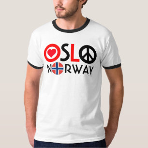 Oslo Norway Love Peace T-Shirt 2