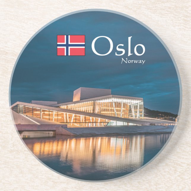 Oslo Norway Souvenir Coaster (Front)