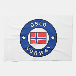 Oslo Norway Tea Towel