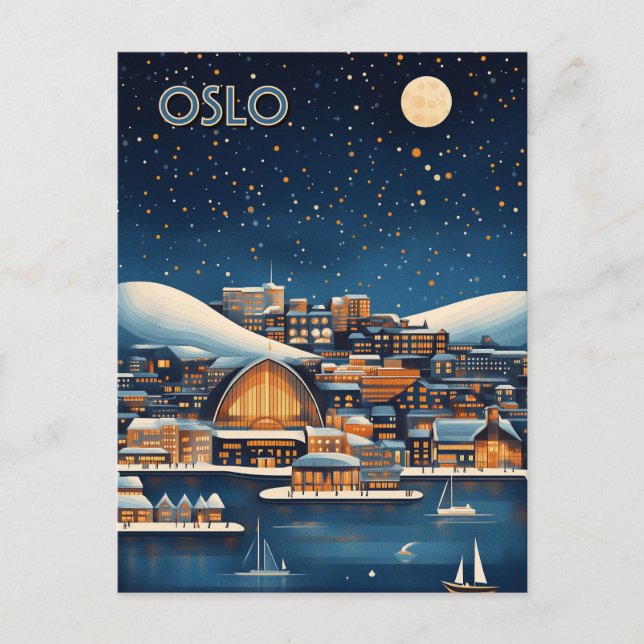 Oslo Norway Travel Postcard (Front)
