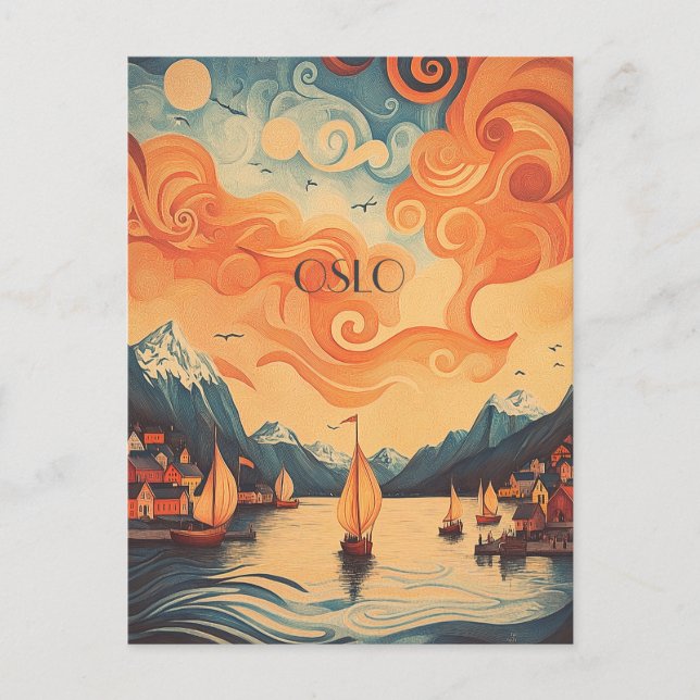 Oslo Norway Travel Postcard (Front)