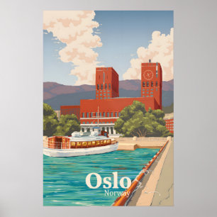 Oslo Norway Travel Poster