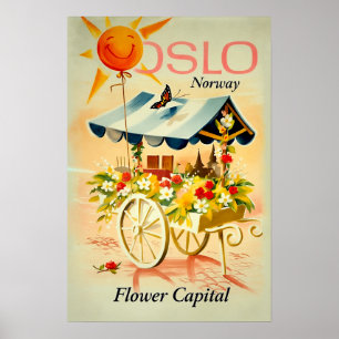 Oslo, Norway travel poster
