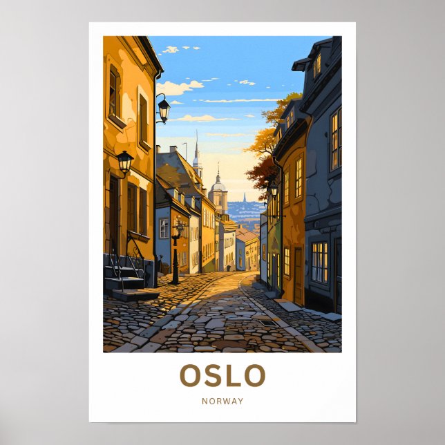 Oslo Norway Travel Print (Front)