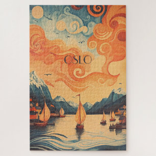 Oslo Norway Viking Boats Jigsaw Puzzle