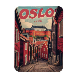 Oslo Norway vintage souvenirs and gifts Magnet