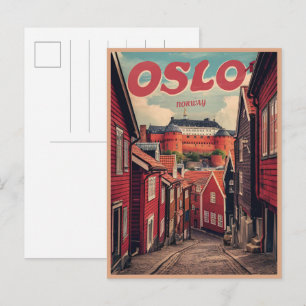 Oslo Norway vintage souvenirs and gifts Postcard