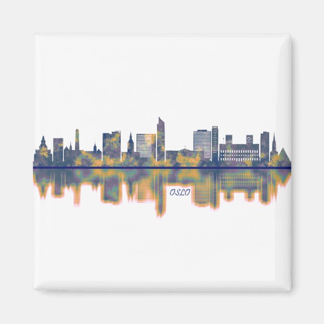 Oslo Skyline Magnet (Front)