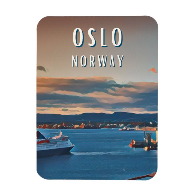 Oslo, the city of Scandinavian culture Magnet (Vertical)
