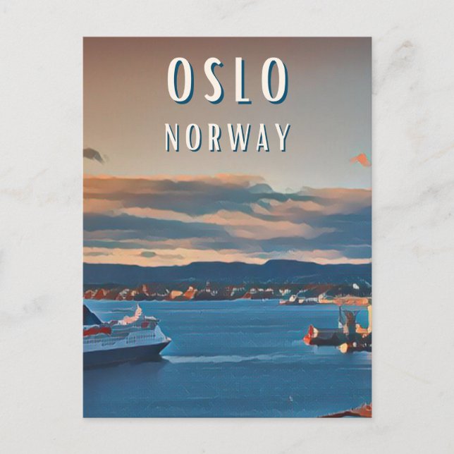 Oslo, the city of Scandinavian culture Postcard (Front)
