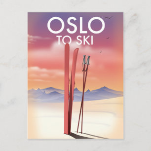 Oslo To Ski Postcard