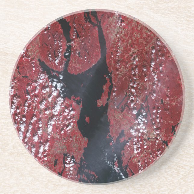 Oslofjorden, Norway Sandstone Coaster (Front)