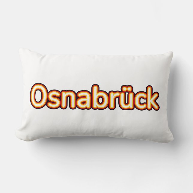 Osnabrück Deutschland Germany Lumbar Cushion (Front)