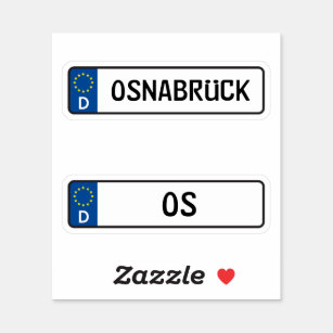 Osnabruck kennzeichen, German Car License Plate