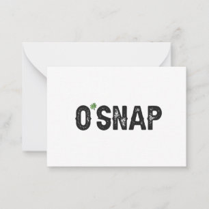 O'Snap Funny Irish St Patrick's Day Gift  Card